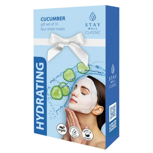 STAY WELL Classic Mask Hydrating Cucumber Mitrinoša sejas maska 1 gab.