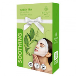 STAY WELL Classic Mask Soothing Green Tea Nomierinoša sejas maska 1 gab.