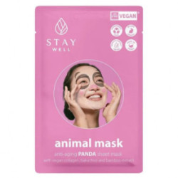 STAY WELL Animal Mask Anti-Aging Panda Mitrinoša sejas maska 1 gab.