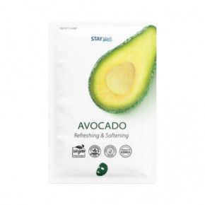 STAY WELL Climate Neutral Refreshing & Softening Sheet Mask Avocado Atsvaidzinoša un mīkstinoša sejas maska 1 gab.