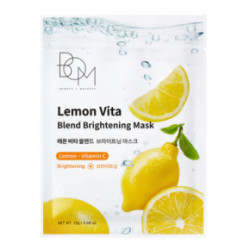 BOM Lemon Vita Blend Brightening Mask Ādas balināšanas lokšņu maskas 10 gab.