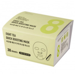 BOM Eight Tea Quick Boosting Mask Lokšņu sejas maskas 30gab.