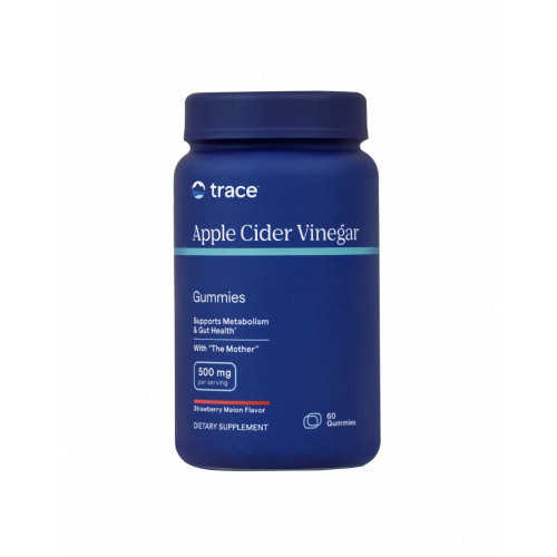 Trace Minerals Apple Cider Vinegar 500mg Ābolu sidra etiķa gumijas 60 Košļājamās tabletes