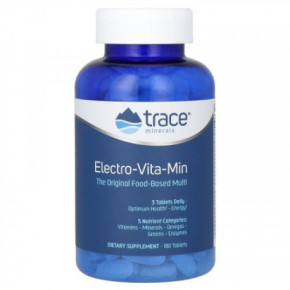 Trace Minerals Electro-Vita-Min Daily 5 Multivitamīnu un minerālvielu komplekss ar omega skābēm 180 kapsulas