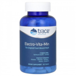 Trace Minerals Electro-Vita-Min Daily 5 Multivitamīnu un minerālvielu komplekss ar omega skābēm 180 kapsulas