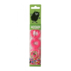 MOOMIN Anti Mosquito Band Pink Aproce, matu gumija pret odiem 4gab