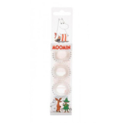 MOOMIN Hair Ring Transparent Matu gumijas 4gab
