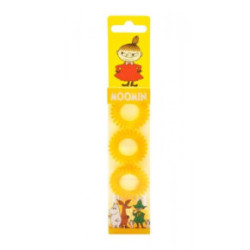 MOOMIN Hair Ring Yellow Matu gumijas 4gab