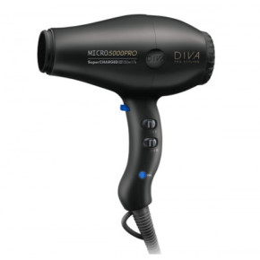 Diva Pro Styling Micro 5000 Pro Dryer Matu fēns Black