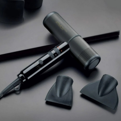 Diva Pro Styling Atmos Atom Hair Dryer Matu fēna uzmavas Slate Black