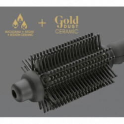 Diva Pro Styling Precious Metals Gold Dust Full Volume, Curling & Styling Hot Brush Matu veidošanās ķemme 1 gab.