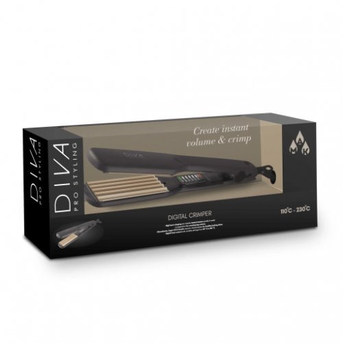 Diva Pro Styling Digital Crimper Matu gofrēšanas knaibles 1 gab.