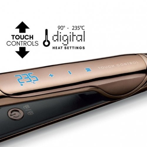 Diva Pro Styling Ultra Fast Gold Titanium Styler Taisnotājs ar titāna plāksnēm 1 gab.