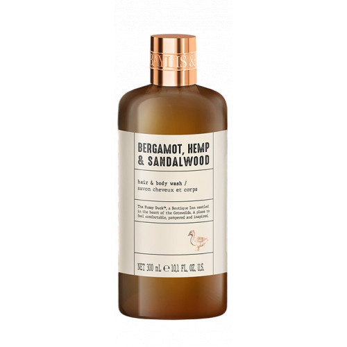 Baylis & Harding The Fuzzy Duck Hemp & Bergamot Hair & Body Wash Šampūns un ķermeņa mazgāšanas līdzeklis vienā 300ml