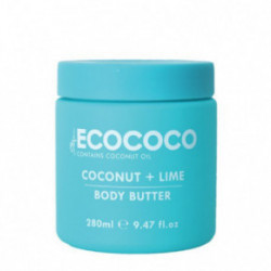 ECOCOCO Coconut & Lime Body Butter Ķermeņa sviests ar kokosriekstu eļļu un zaļajiem citroniem 280ml