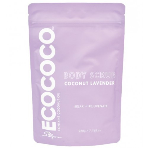 ECOCOCO Lavender Body Scrub Relaksējošs ķermeņa skrubis 220g