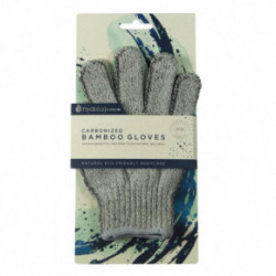 Hydrea London Carbonized Bamboo Exfoliating Gloves Bambusa pīlinga cimdi 1 pair