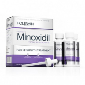 Foligain Minoxidil 2% Hair Regrowth Treatment For Women Matu augšanas stimulators sievietēm 3 Mēnešiem