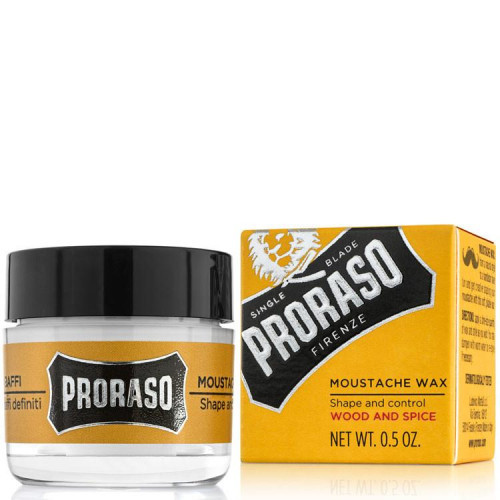 Proraso Wood & Spice Moustache Wax Ūsu vasks 15ml