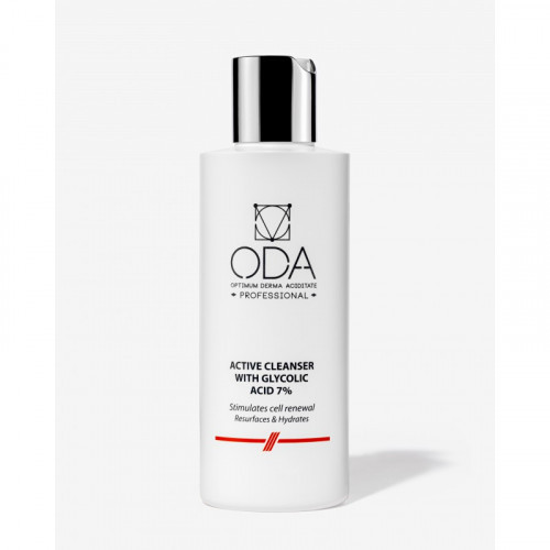 ODA Active Cleanser With 7% Glycolic Acid Aktivēts mazgāšanas līdzeklis ar 7% glikolskābi 200ml