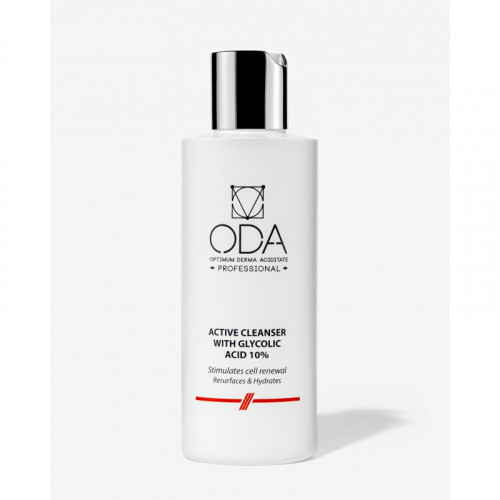 ODA Active Cleanser With 10% Glycolic Acid Aktivēts mazgāšanas līdzeklis ar 10% glikolskābi 200ml