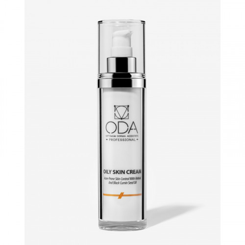 ODA Oily Skin Cream With Retinol And Black Cumin Seed Oil Krēms taukainai ādai ar retinolu un melno ķimeņu sēklu eļļu 50ml