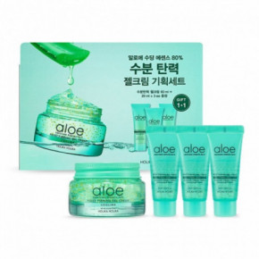 Holika Holika Aloe Soothing Essence 80% Moist Firming Gel Cream Set Mitrinošs sejas krēma komplekts Set