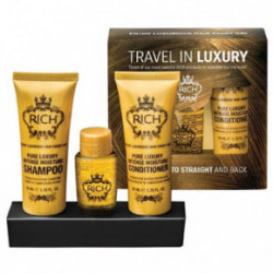 Rich Pure Luxury Travel In Luxury Intensīvi mitrinošu produktu komplekts ceļošanai piemērotā tilpumā 50ml+50ml+30ml