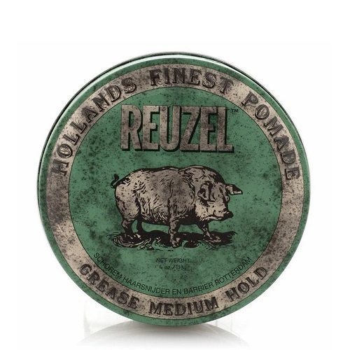 Reuzel Green Medium Hold Grease Vidējas fiksācijas matu pomāde 35g