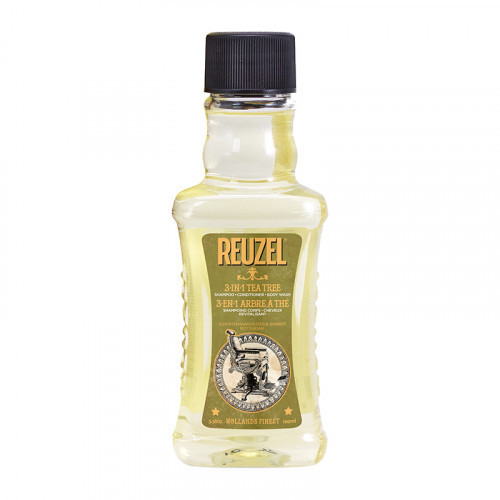 Reuzel 3in1 Tea Tree Shampoo, Conditioner & Body Wash Šampūns, kondicionieris un dušas želeja 100ml