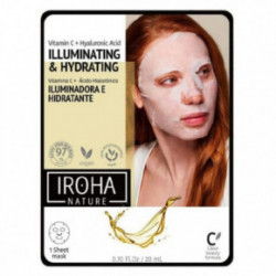 IROHA Brightening Vitamin C & Hyaluronic Acid Atdzīvinoša sejas maska ar vitamīnu C un hialuronskābi 20ml