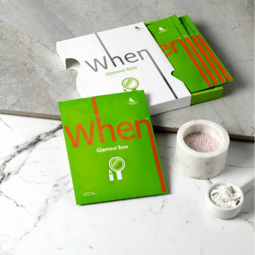When Beauty Glamour Base Firming Sheet Mask Nostiprinoša biocelulozes lokšņu maska 1gab.