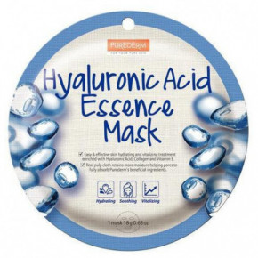 Purederm Hyaluronic Acid Essence Mask Sejas maska ​​ar hialuronskābes ekstraktu 18g
