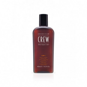 American crew 3 in1 Šampūns, kondicionieris, dušas želeja 450ml