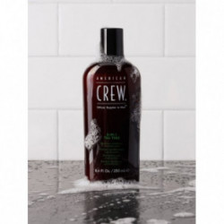 American crew 3in1 Tea-Tree Shower Essential Šampūns, kondicionieris un duša želeja vienā 250ml