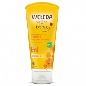 Weleda Calendula Baby Body Wash & Shampoo Bērnu šampūns matiem un ķermeņim ar kliņģerītēm 200ml