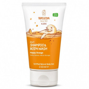Weleda Happy Orange 2in1 Shampoo & Body Wash Šampūns bērnu matiem un ķermenim 150ml