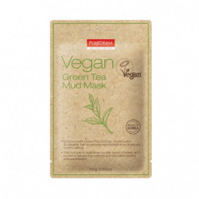 Purederm Vegan Green Tea Mud Mask Vegānu dubļu maska ​​ar zaļo tēju 15g
