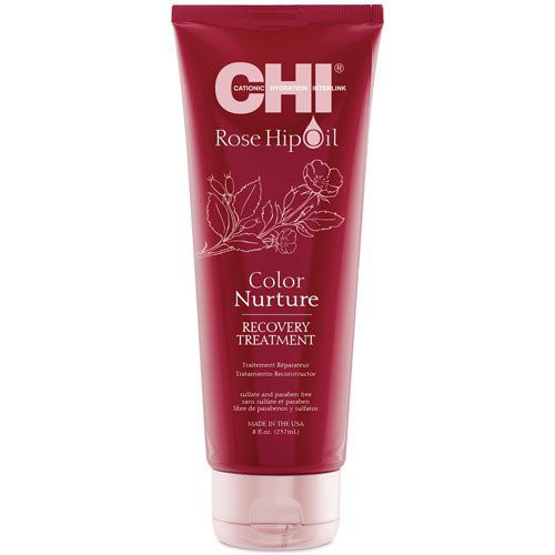 CHI Rose Hip Oil Hair Recovery Treatment Intensīva maska krāsotiem matiem ar barojošu mežrozīšu eļļu 237ml