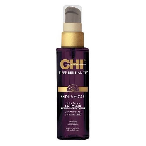 CHI Deep Brilliance Nenoskalojams matu serums ar olīveļļu un monoi eļļu 89ml