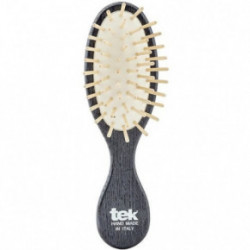 TEK Natural Small Purse Hairbrush Maza, ovālas formas matu suka Sarkans