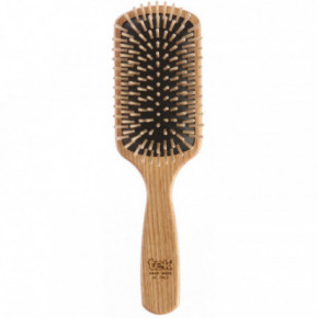 TEK Natural Paddle Brush with Short Pins Taisnstūra matu suka no dabīgā koka, liela 1gab.