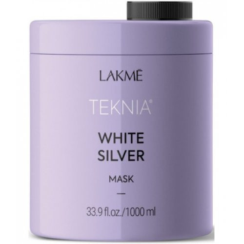 Lakme White Silver Mask Spīduma maska blondiem, šķipsnās balinātiem un baltiem matiem 250ml