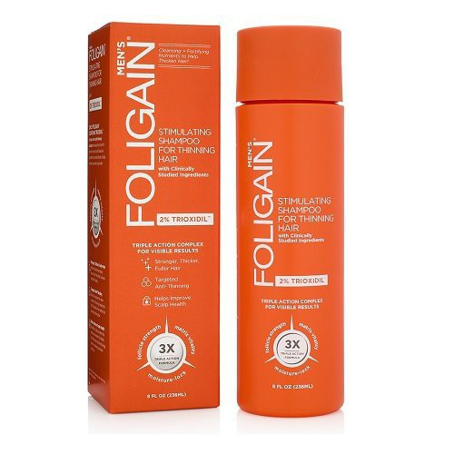Foligain Hair Regrowth Shampoo Matu augšanu stimulējošs šampūns vīriešiem ar 2% Trioksidilu 236ml