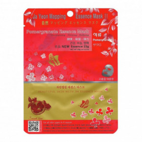 Ja Yeon Mapping Pomegranate Essence Mask Sejas maska ar granātābolu ekstraktu 24g