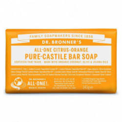 Dr. Bronner's Citrus-Orange Pure-Castile Bar Soap Cietās ziepes 140g
