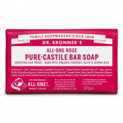 Dr. Bronner's Rose Pure-Castile Bar Soap Cietās ziepes 140g