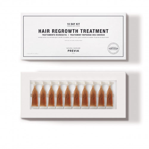PREVIA Hair Regrowth Treatment Asinsrīti stimulējošas ampulas 10x3ml