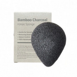 Purito Bamboo Charcoal Konjac Sponge Sūklis sejai ar aktivēto ogli 1gab.