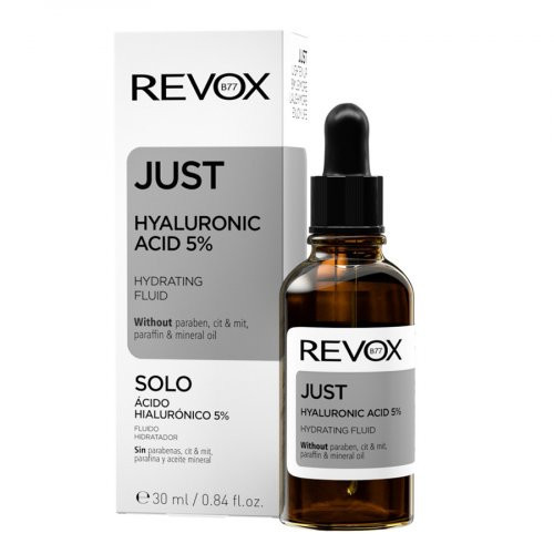 Revox B77 Just Hyaluronic Acid 5% Hydrating Fluid Mitrinošs sejas un kakla fluīds 30ml